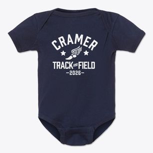 Cramer Elementary School Track and Field Baby Onesie
