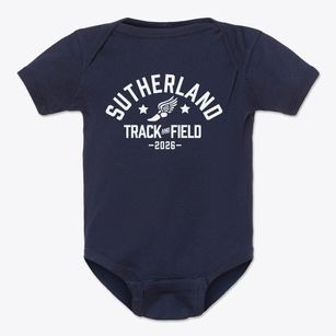 Sutherland Elementary School Track and Field Baby Onesie