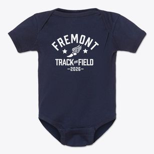 Fremont Middle School Track and Field Baby Onesie