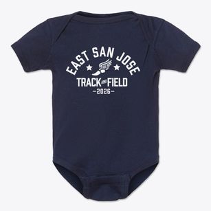 East San Jose Elementary School Track and Field Baby Onesie
