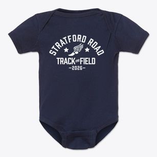 Stratford Road Elementary School Track and Field Baby Onesie