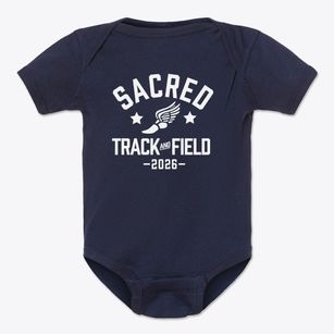 Sacred Heart Cathedral School Track and Field Baby Onesie