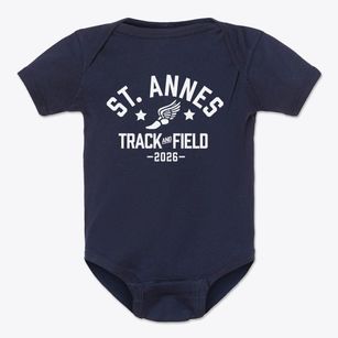 Saint Annes School Track and Field Baby Onesie