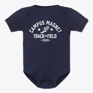 Campus Magnet High School Track and Field Baby Onesie