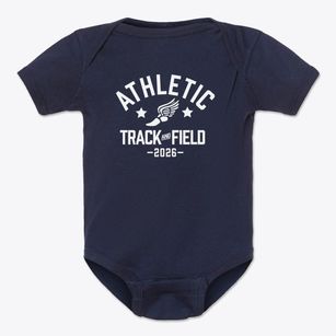 Athletic High School Track and Field Baby Onesie