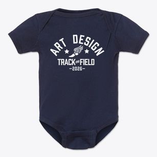 Art & Design High School Track and Field Baby Onesie