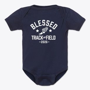 Blessed Sacrament School Track and Field Baby Onesie