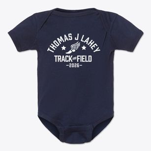 Thomas J Lahey Elementary School Track and Field Baby Onesie