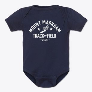 Mount Markham Elementary School Track and Field Baby Onesie