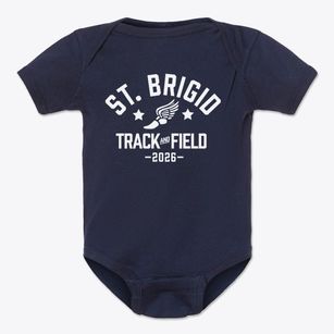 Saint Brigid School Track and Field Baby Onesie
