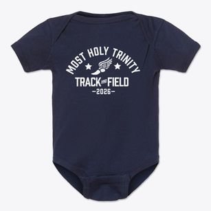 Most Holy Trinity High School Track and Field Baby Onesie