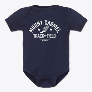 Mount Carmel Academy Track and Field Baby Onesie
