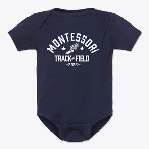 Montessori School Of Mill Basin Track and Field Baby Onesie