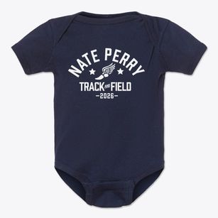 Nate Perry Elementary School Track and Field Baby Onesie