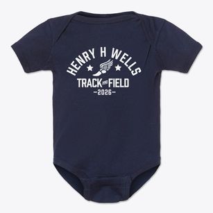 Henry H Wells Middle School Track and Field Baby Onesie