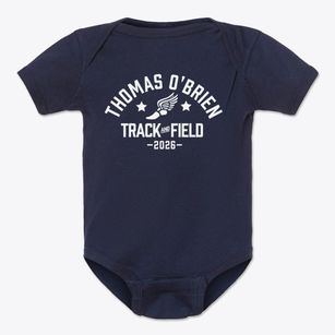Thomas O'brien Academy Track and Field Baby Onesie