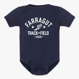 Farragut Middle School Track and Field Baby Onesie