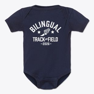 Ps 25 Bilingual School Track and Field Baby Onesie