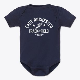 East Rochester Elementary School Track and Field Baby Onesie