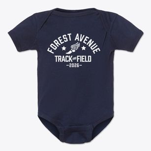 Forest Avenue Elementary School Track and Field Baby Onesie