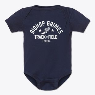 Bishop John Grimes Prep High School Track and Field Baby Onesie