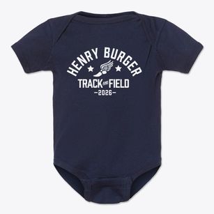 Henry Burger Middle School Track and Field Baby Onesie