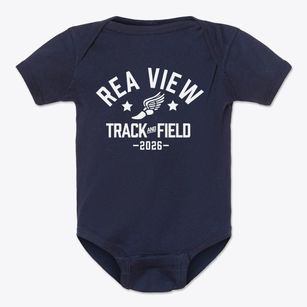 Rea View Elementary Track and Field Baby Onesie