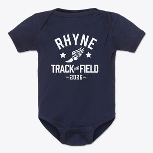 Rhyne Elementary School Track and Field Baby Onesie