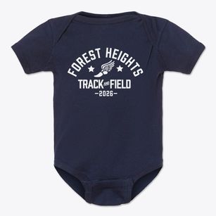 Forest Heights Elementary School Track and Field Baby Onesie