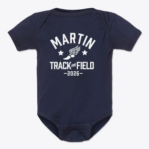 Martin Middle School Track and Field Baby Onesie