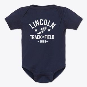 Lincoln Elementary School Track and Field Baby Onesie