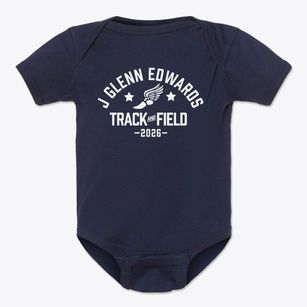 J Glenn Edwards Elementary School Track and Field Baby Onesie