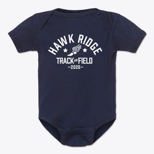 Hawk Ridge Elementary School Track and Field Baby Onesie