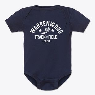 Warrenwood Elementary School Track and Field Baby Onesie