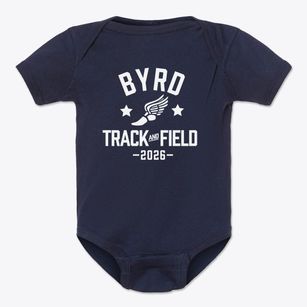 Byrd Middle School Track and Field Baby Onesie