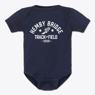 Hemby Bridge Elementary School Track and Field Baby Onesie