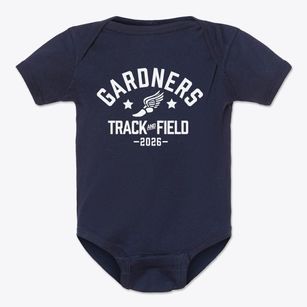 Gardners Elementary School Track and Field Baby Onesie