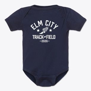 Elm City Middle School Track and Field Baby Onesie