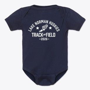 Lake Norman Huskies Track and Field Baby Onesie