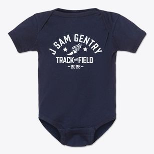 J Sam Gentry Middle School Track and Field Baby Onesie