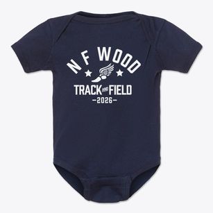 N F Wood Advanced Technology Center Track and Field Baby Onesie