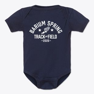 Barium Spring Preadolescent School Track and Field Baby Onesie