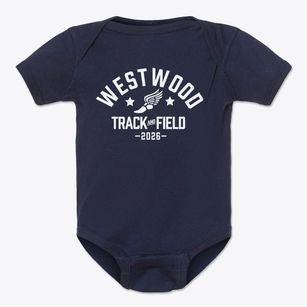 Westwood Elementary School Track and Field Baby Onesie