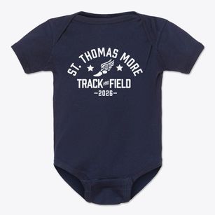 St. Thomas More Academy Track and Field Baby Onesie