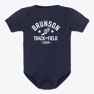 Brunson Elementary School Track and Field Baby Onesie