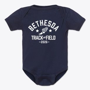 Bethesda Christian Academy Track and Field Baby Onesie