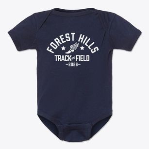 Forest Hills Middle School Track and Field Baby Onesie