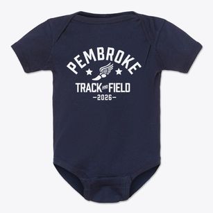 Pembroke Middle School Track and Field Baby Onesie