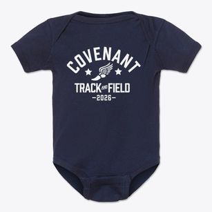 Covenant Christian Day School Track and Field Baby Onesie
