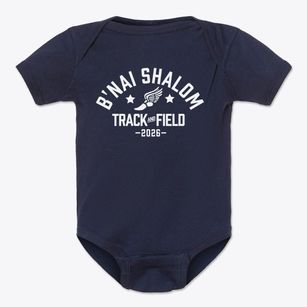 B'nai Shalom Day School Track and Field Baby Onesie